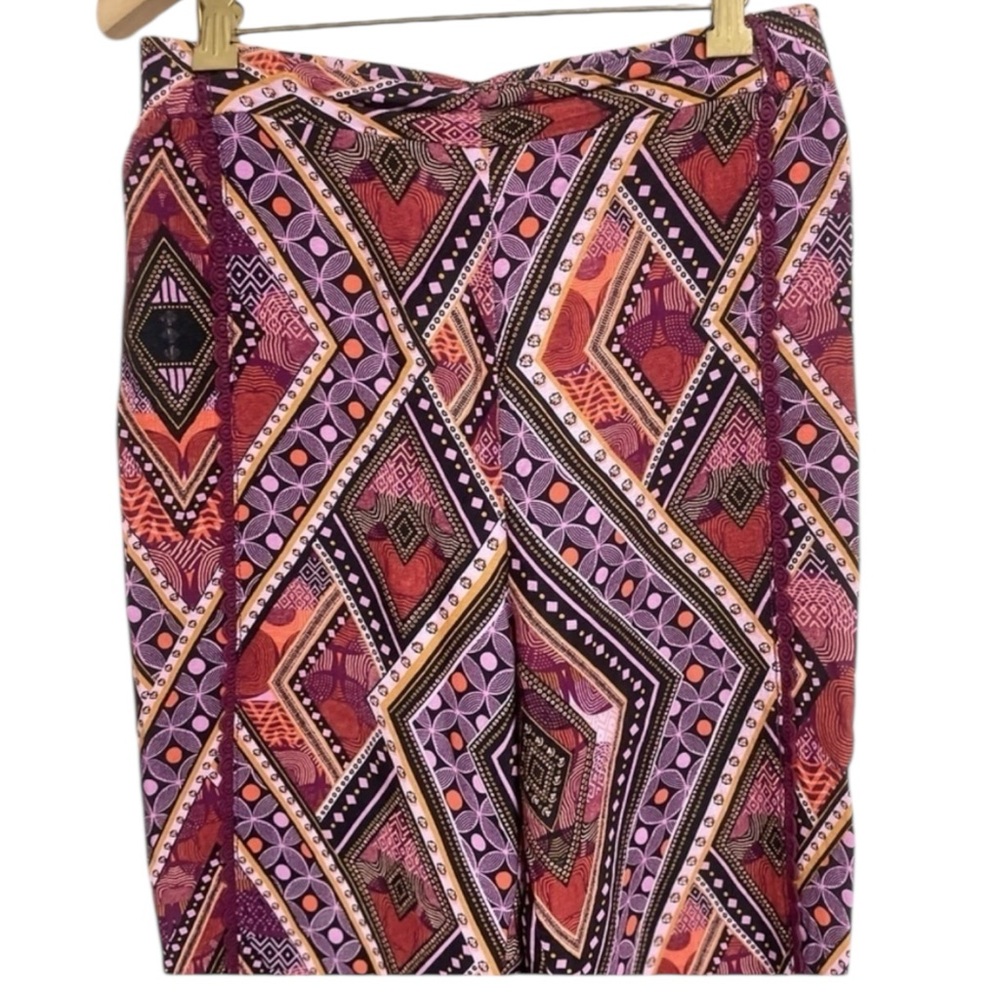 ANTHROPOLOGIE Layla Whimsical Bohemian Wide-Leg Pants High‎ Rise Women Size 4 - Picture 7 of 10